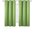 Light Green Thermal Blackout Curtains/38 x 63 Inch/Set of 2 Panels Room by Lemomo