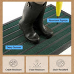 GORILLA GRIP 100% Waterproof All-Season WeatherMAX Doormat US Designed Natural - Image 5