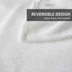 Bedsure GentleSoft Fleece Blankets Queen Size White - Image 4