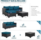 Rattaner Wicker Patio Furniture Set - Image 4