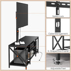 HOOBRO TV Stand with Mount and Power Outlet, LED Entertainment Center with - Image 4