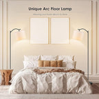 BoostArea Floor Lamp for Living Room, LED Arched Floor Lamps, Modern Standing - Image 6