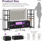 Casaottima TV Stand for 40/50/55 Inch TV, Low-Profile Entertainment Center - Image 3
