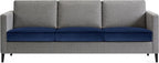 Hokway Velvet Couch Cushion Covers Water Resistant Seat Covers Stretch Sofa - Image 2