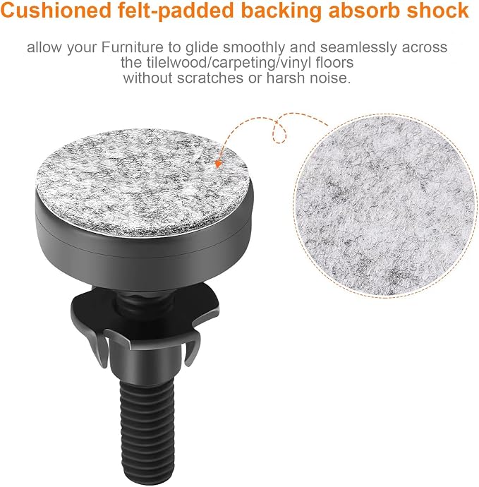 NANMOTUE Leveling Feet, Adjustable Furniture Levelers - Image 3