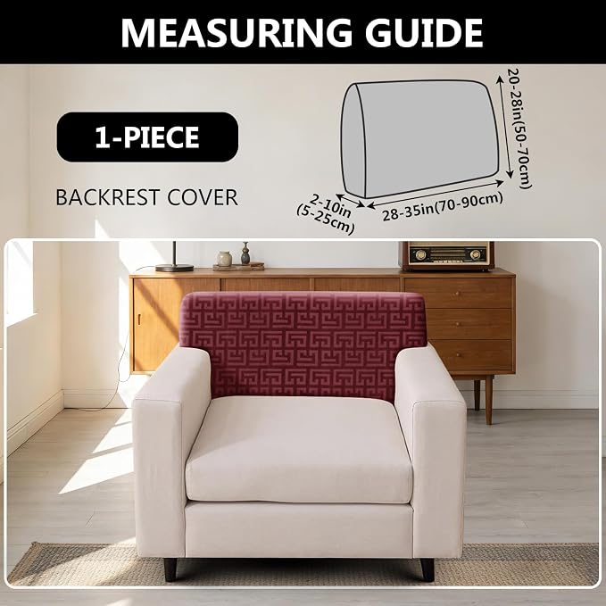 UNBBRRL Stretch Couch Backrest Cushion Cover - Image 2