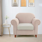 Water Repellent Couch Cushion Covers Single Seat Cushion Cover, Stretch - Image 2