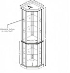 Glass Corner Display Cabinet - Image 2