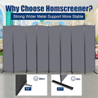 Room Divider 6FT Portable Room Dividers and Folding Privacy Screens, 8 Panel - Image 3