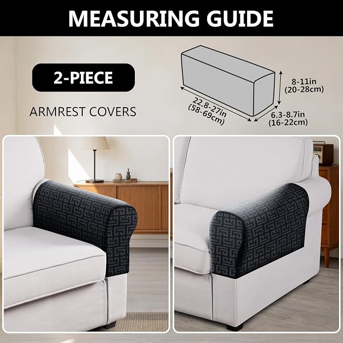 UNBBRRL Stretch Couch Armrest Covers - Image 2
