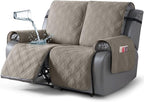 TAOCOCO 100% Waterproof Oversized Loveseat Recliner Cover, Non Slip Split Couch by TAOCOCO