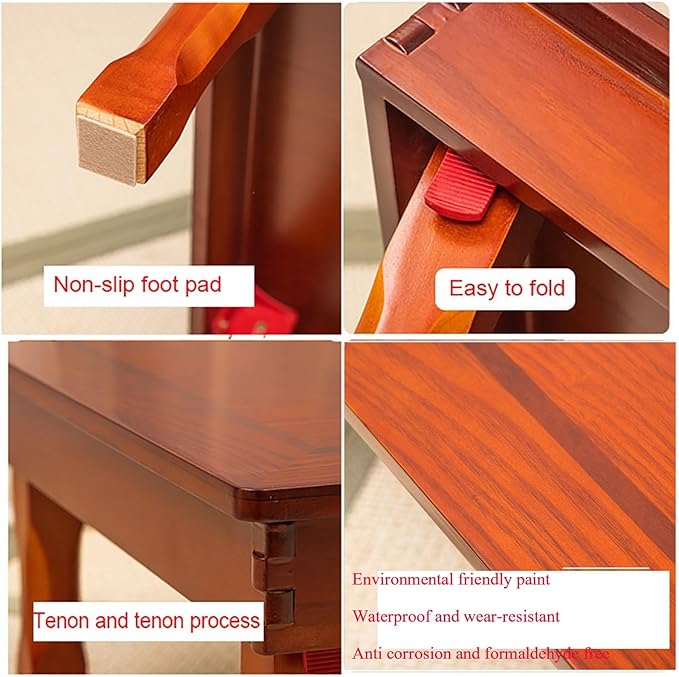 Folding Table, Korean Solid Wood Dining Table/Study Table/Coffee Table/Kang - Image 4