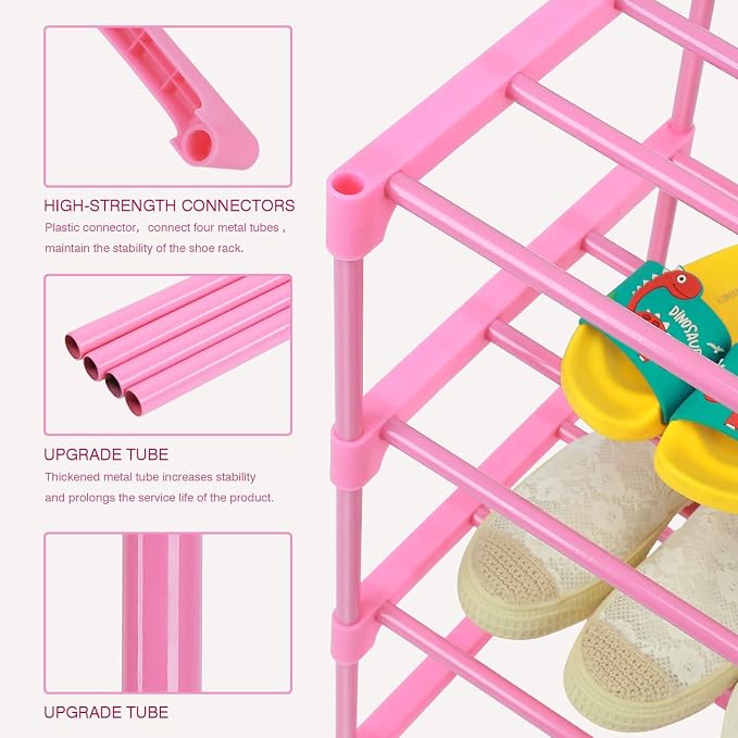 HITHIM 4-Tier Free Standing Shoe Racks - Image 4