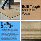 GORILLA GRIP Waterproof Traffic Guard Door Mat, 2 Pack, Indoor Outdoor Heavy - Image 3