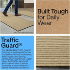 GORILLA GRIP Waterproof Traffic Guard Door Mat, Indoor Outdoor Heavy Duty - Image 3