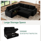 HONBAY Modular Sectional Sleeper Sofa - Image 3