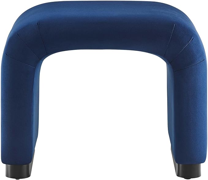 Modway Koda 24" Performance Velvet Upholstered Waterfall Stool or Side Table in - Image 5