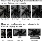 Black Sheer Curtains 84 Inches Long 2 Panels, Solid Voile Light Filtering Airy - Image 7