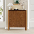 31" Mid-Century Modern Accent Cabinet, 2-Door Storage Cabinet - Image 8