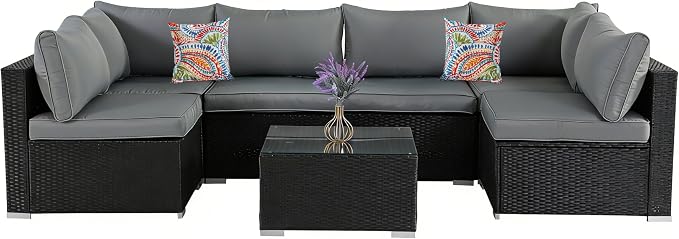 7 Pieces Patio Furniture Set - Image 8