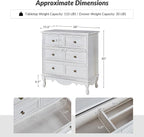 HULALA HOME 3-Drawer Nightstand - Image 2