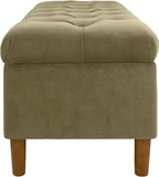 Homepop Home Decor | Tufted Ainsley Button Storage Ottoman Bench - Image 5