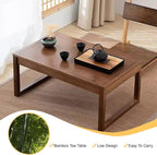Japanese Bamboo Low Floor Table Altar Table - Image 3