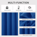 Joydeco Blackout Curtains 95 Inches Long 1 Panel, Thermal Insulated Long - Image 3
