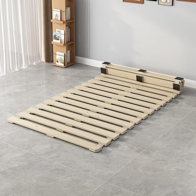 Roll-Up Japanese Floor Bed Frame, Breathable Moisture Resistant Support Board - Image 6
