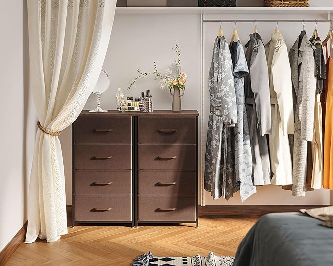 AODK Dresser for Bedroom with 4 Storage Drawers, Small Dressers Chest of - Image 6