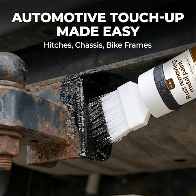 Black 2-in-1 Rust Converter & Touch Up Paint, 6.35 Fl oz, Rust Inhibitor & - Image 6
