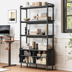 ONBRILL 71" Tall Bookshelf, 4-Tier Book Shelf - Image 6