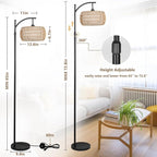 Arc Floor Lamp with Remote Control, Dimmable LED Floor Lamp with 3 Color - Image 4