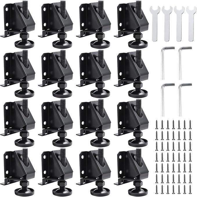 DkOvn Leg Leveler, 16 Pack Heavy Duty Leveling Feet, Adjustable Furniture by DkOvn