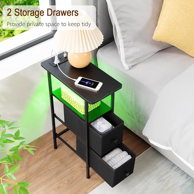 LOAKEKEL Narrow End Table Living Room - Image 7