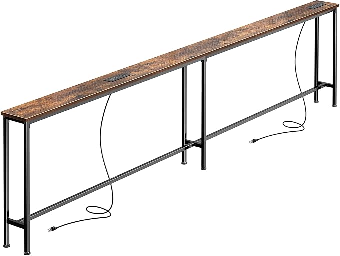 SUPERJARE 102 Inch Sofa Table by SUPERJARE