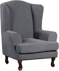 Turquoize Wingback Chair Covers 2 Piece Wing Chair Slipcover Stretch Slipcovers by Turquoize