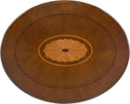 LEEMTORIG Oval Round End Table, 2-Tier Solid Wood End Table Side Table - Image 5