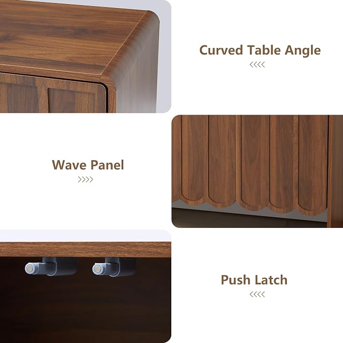 ORRD Sideboard Buffet Cabinet, Accent Storage Cabinets - Image 4