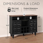 Vabches 45" Wine Bar Cabinet - Image 2