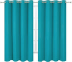 Teal/Turquoise Kids Blackout Bedroom Curtains/52 x 63 Inch/Set of 2 Panels - Image 2