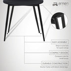 Armen Living Monte Mid Century Modern Dining Accent Chair - Image 5
