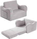 MOMCAYWEX Kids Sofa, 2-in-1 Flip-Out Foam Couch by MOMCAYWEX