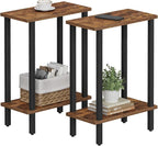 TUTOTAK Small Side Table, Narrow End Table, Skinny Sofa Table, Slim Nightstand by ChoosetutotakFurnitureBuildYourCozyHome