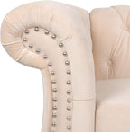 RARZOE Chesterfield Loveseat Sofa Set, 1+2 Seater - Image 5