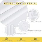 NICETOWN 50% Blackout White Living Room Curtain 108 inches Long - Image 4
