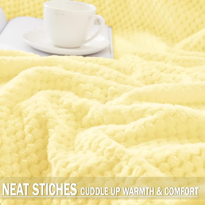Exclusivo Mezcla Large Waffle Fleece Throw Blanket - Image 5