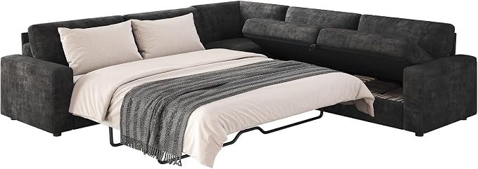 AMERLIFE 106" Oversized Sofa Bed, Sectional Sleeper Sofa - Image 8