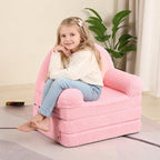 MOMCAYWEX Kids Sofa, Sherpa Couch by MOMCAYWEX