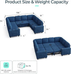LINSY HOME Sectional Sleeper Sofa - Image 2